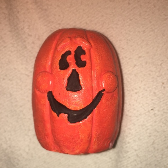 Ceramic Pumpkin Candle Stick Holder - Halloween Decoration - Picture 3 of 10